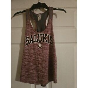 Southern Illinois Salukis Shirt Adult Small Maroon Russell Tank Top Womens